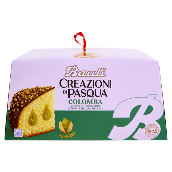 Bauli Creazioni di Pasqua Colomba Crema al Pistacchio e Pistacchi Caramellati 750 g