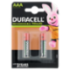 Duracell Rechargeable AAA 750mAh Batterie Ministilo Ricaricabili confezione da 2