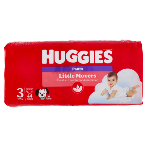 Huggies Little Movers Pants 3 6-11 Kg 44 pz