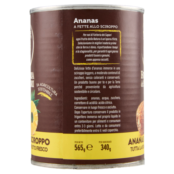 Fattoria dei Sapori Ananas allo Sciroppo 565 g