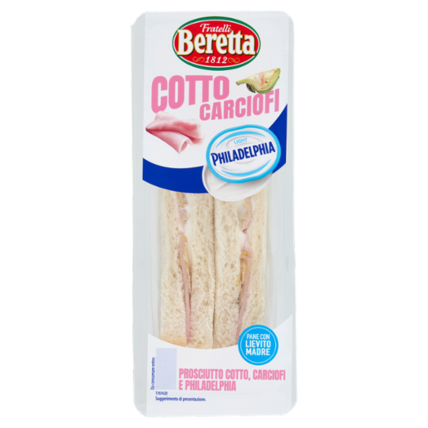 Fratelli Beretta Prosciutto Cotto, Carciofi e Philadelphia 130 g