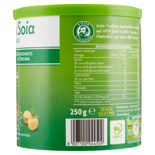 Crastan Lecitina di Soia Pura Granulare 250 g