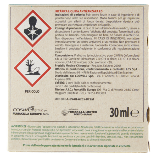 VAPE Elettroemanatore Liquido Verdessenza + Ricarica 30 ml