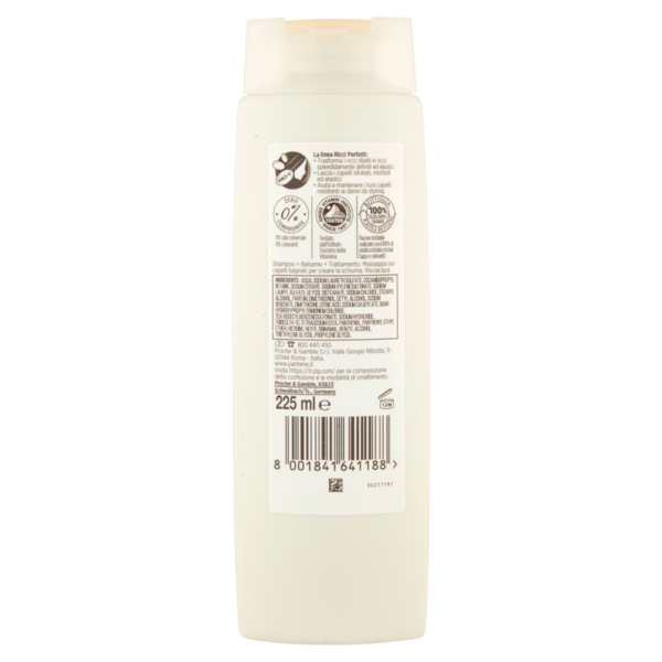 Pantene Shampoo+Balsamo+Trattamento 3in1 Ricci Perfetti 225 ml