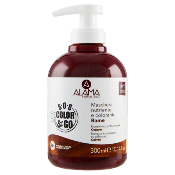 Alama Professional S.O.S. Color & Go Maschera nutriente e colorante Rame 300 ml
