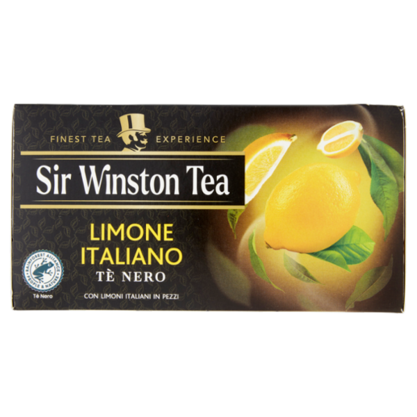 Sir Winston Tea Limone Italiano Tè Nero 20 x 1,75 g