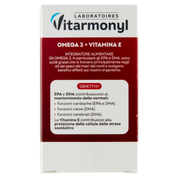 Laboratoires Vitarmonyl Omega 3 + Vitamina E 60 Perle 33,4 g