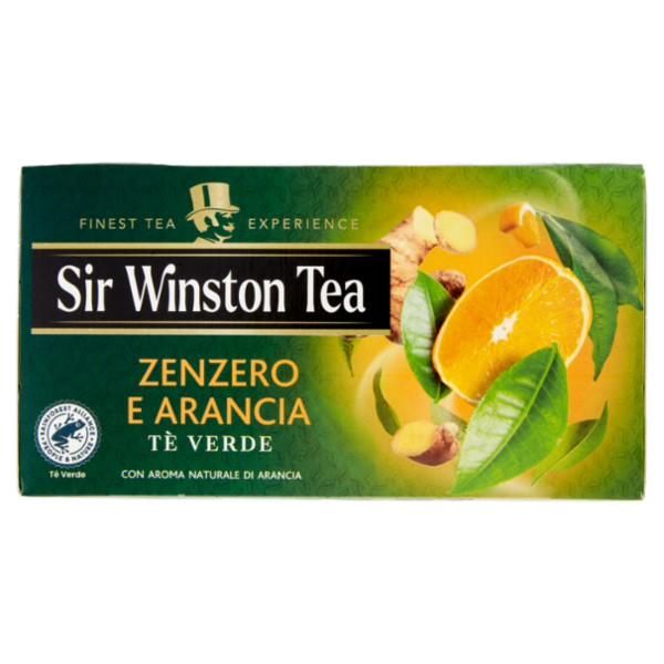 Sir Winston Tea Zenzero e Arancia Tè Verde 20 x 1,75 g