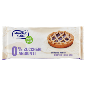 Mangiar Sano 0% Zuccheri Aggiunti Crostatina Mirtillo Ai Cereali 4 x 45 g