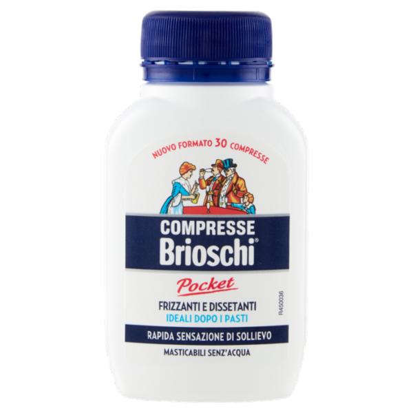 Brioschi Pocket Compresse Frizzanti e Dissetanti 30 g