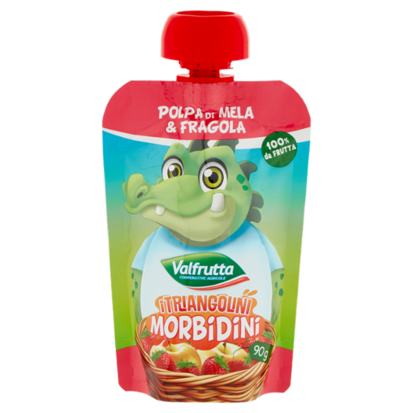 Valfrutta i Triangolini Morbidini Polpa di Mela & Fragola 90 g
