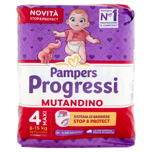 Pampers Progressi Mutandino Maxi 19 pz