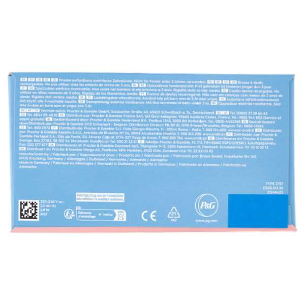 Oral-B Spazzolino Elettrico Denti Ricaricabile Pro Series 1 Pink Travel Edition