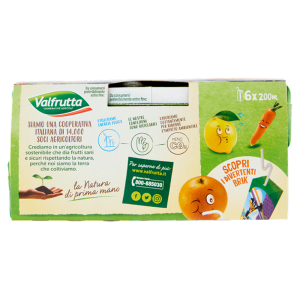 Valfrutta ACE Arancia, carota e limone 6 x 200 ml