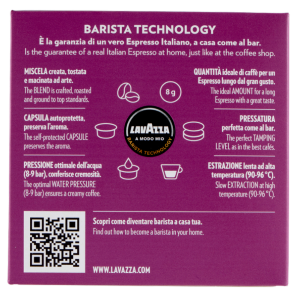Lavazza A Modo Mio Lungo Dolce 16 Capsule 128 g