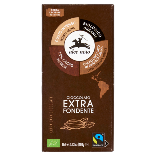 alce nero Cioccolato Extra Fondente 100 g