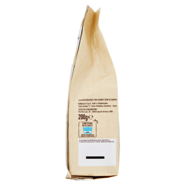 Galbusera Buonpertutti con Farine Legumi Biologici,farina tipo2,semi canapa,lenticchie soffiate 200g