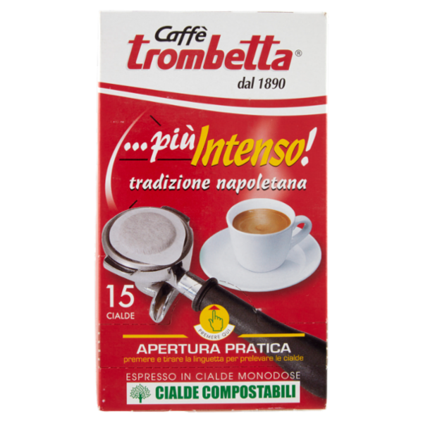 Caffè trombetta più Intenso! Espresso in Cialde Monodose 15 Cialde 105 g
