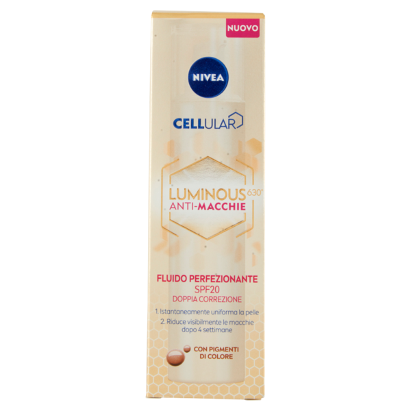 Nivea Cellular Luminous630 Anti-Macchie Fluido Perfezionante SPF20 Doppia Correzione 40 ml