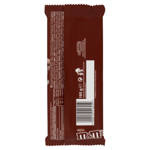 M&M's Tavoletta al Cioccolato al Latte 165 g