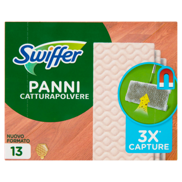 Swiffer Panni Catturapolvere per Scopa Swiffer - Ricarica 13 Panni Legno & Parquet