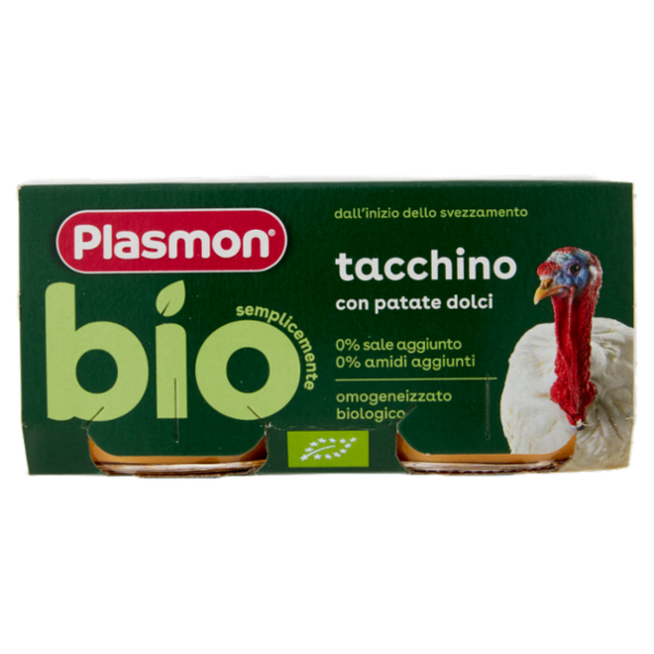 Plasmon semplicemente bio tacchino con patate dolci 2 x 80 g