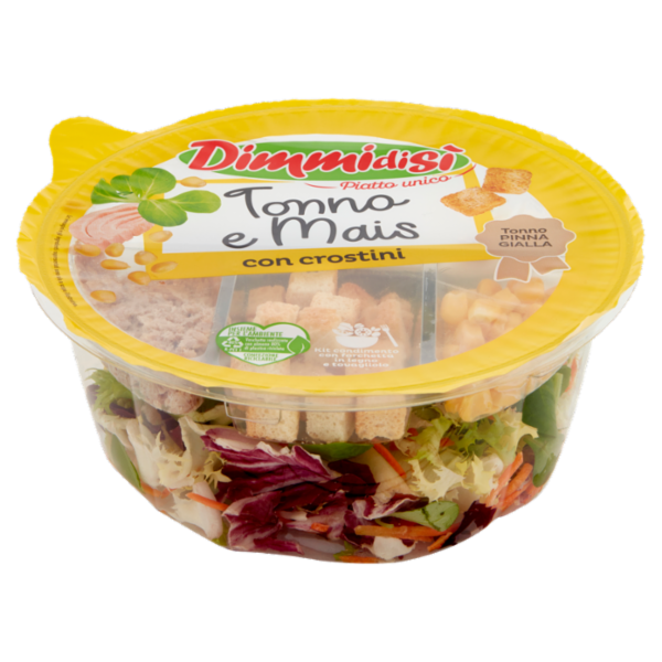 DimmidiSì Piatto unico Tonno e Mais con crostini 145 g