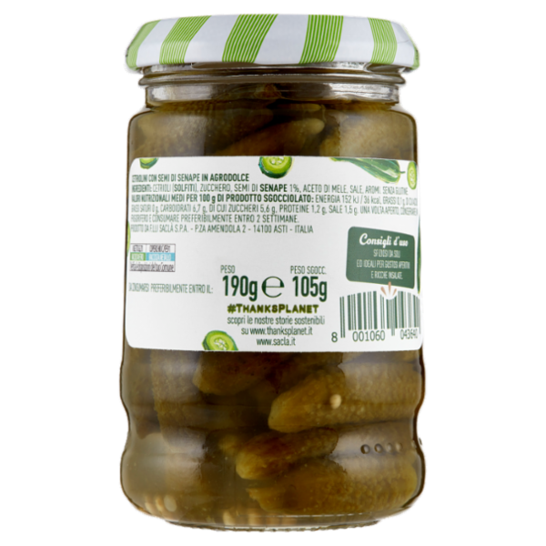 Saclà Sfiziolì Cetriolini 190 g