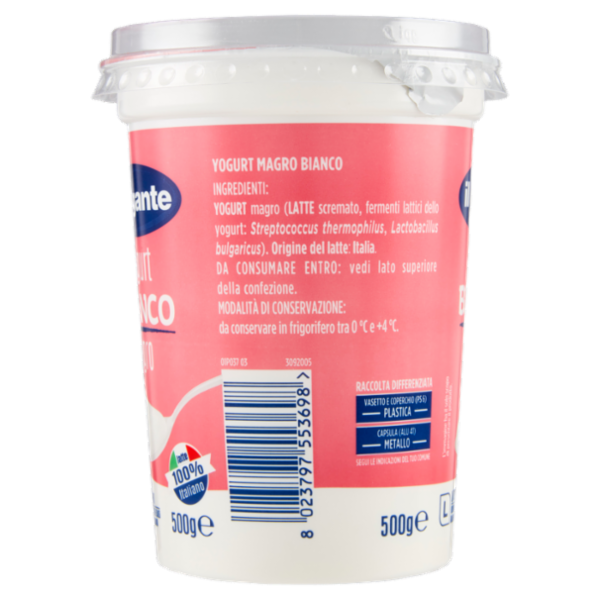 IL GIGANTE Yogurt Bianco Magro 500 g