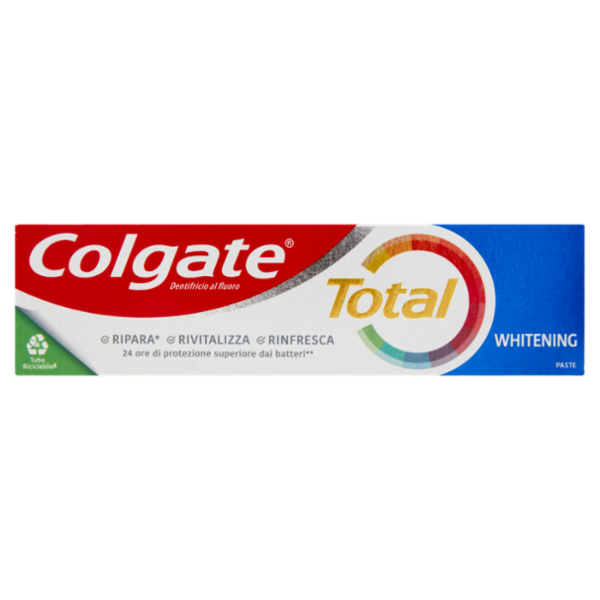 Colgate dentifricio sbiancante Total Whitening 24h protezione attiva 75 ml