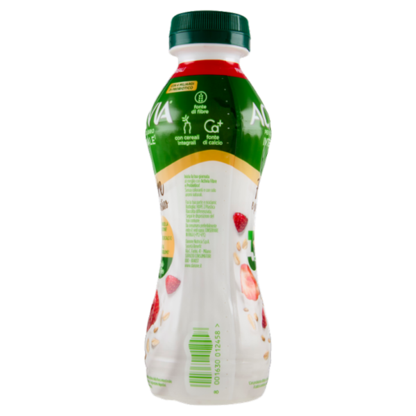 ACTIVIA da Bere, Fibre e probiotico, Fragola, Fonte di Calcio, aiuta metabolismo e digestione,270g