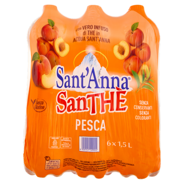 SanThè Sant'Anna Pesca 6 x 1,5 L
