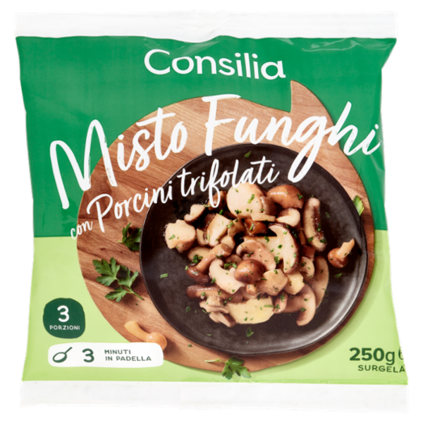 Consilia Misto Funghi con Porcini Trifolati Surgelato 250 g