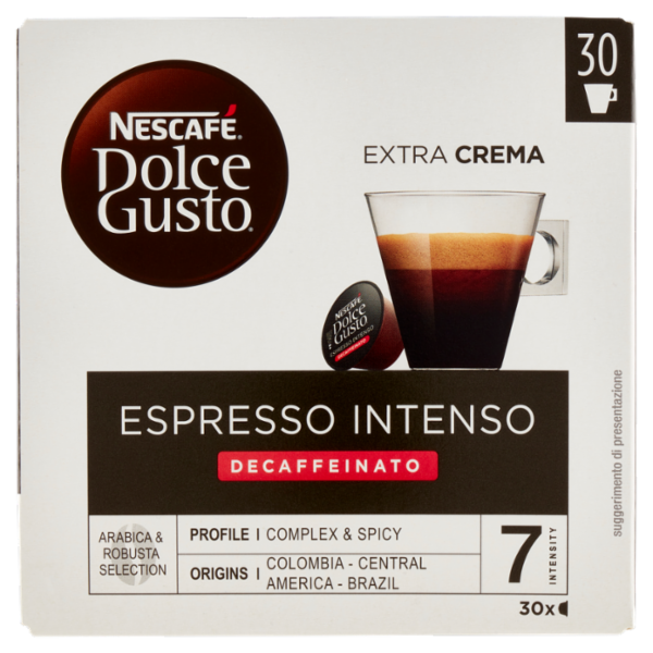 NESCAFÉ DOLCE GUSTO Espresso Intenso Decaffeinato Caffè 30 capsule 186 g