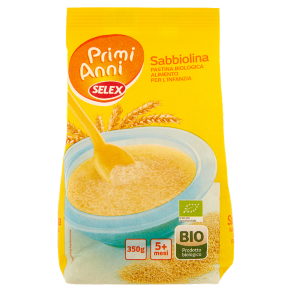 Selex Primi Anni Pastina per l'Infanzia Sabbiolina Biologica 350 g