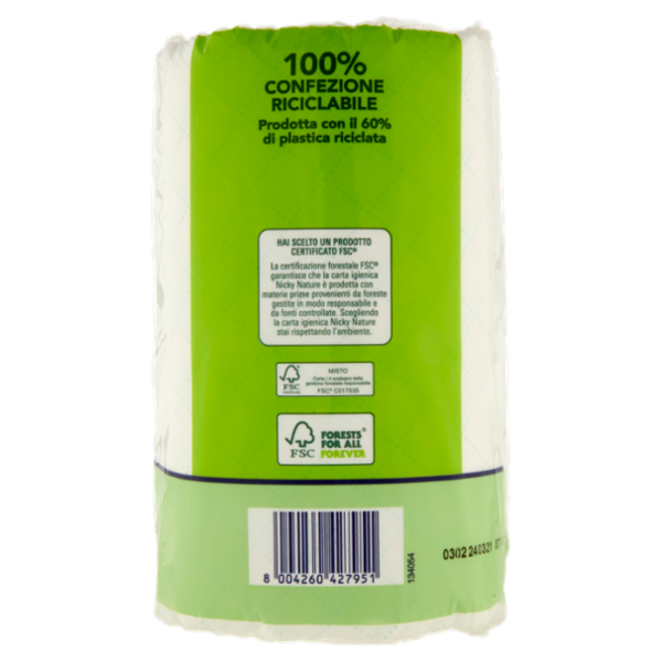 Nicky Nature Carta Igienica 6 pz