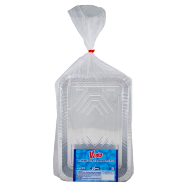 Vanto Contenitore in Alluminio 31x21x4,5 cm 50 pezzi
