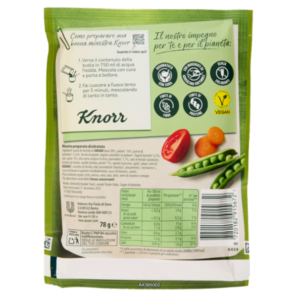 Knorr Minestrone Saporito 78 g