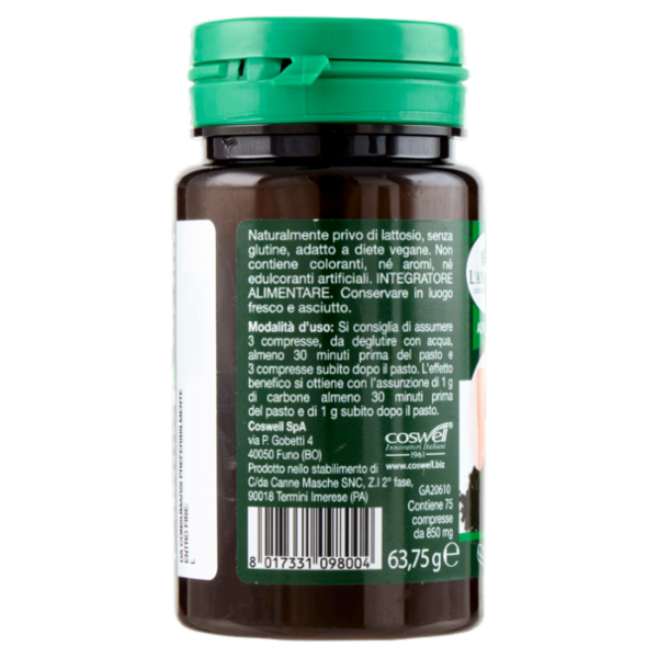 L'Angelica Advance Carbone Vegetale Compresse 75 x 850 mg