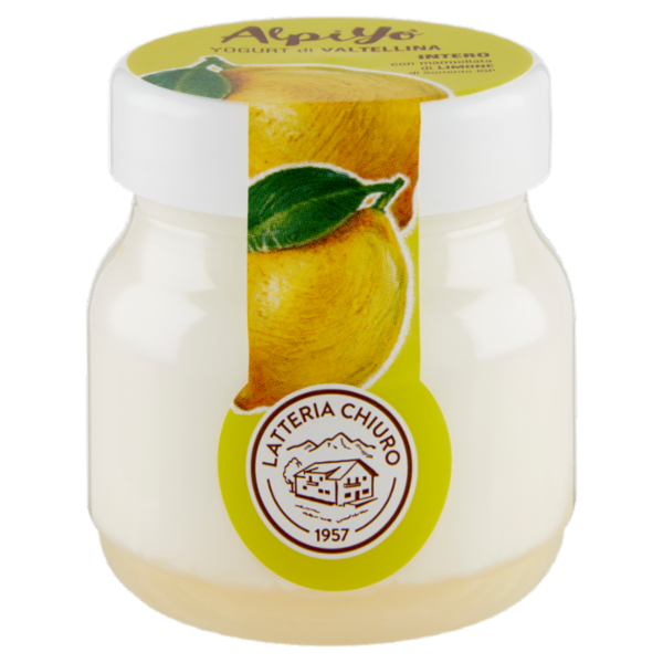 AlpiYò Yogurt di Valtellina Intero con marmellata di Limone di Sorrento IGP 125 g