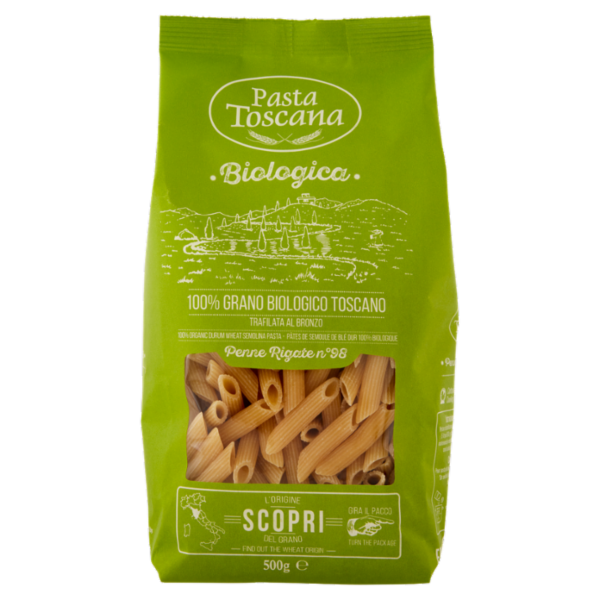 Pasta Toscana Biologica Penne Rigate n°98 500 g