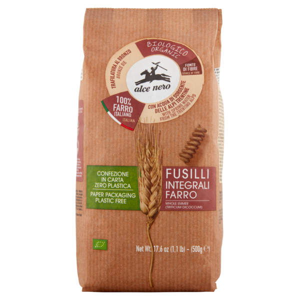alce nero Fusilli Integrali Farro 500 g
