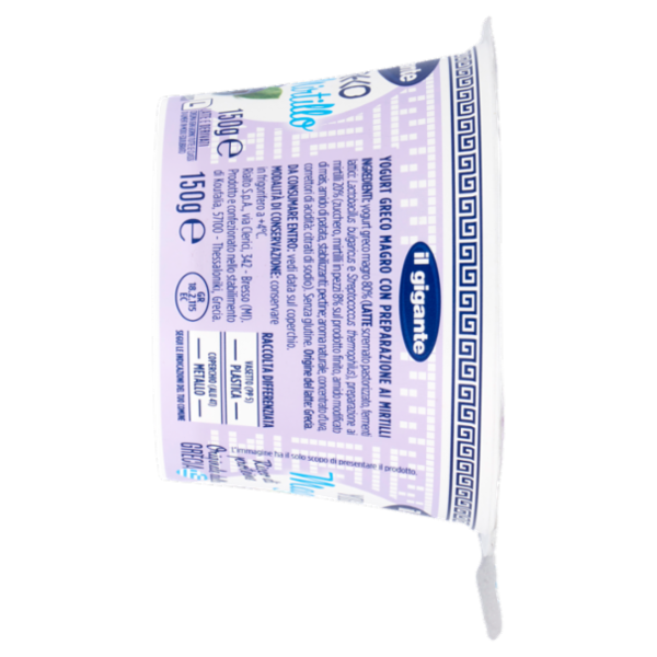 IL GIGANTE Yogurt Greco Magro Mirtillo 150 g
