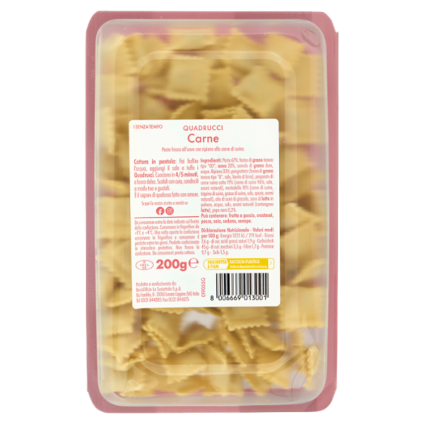 Scoiattolo Quadrucci Carne 200 g