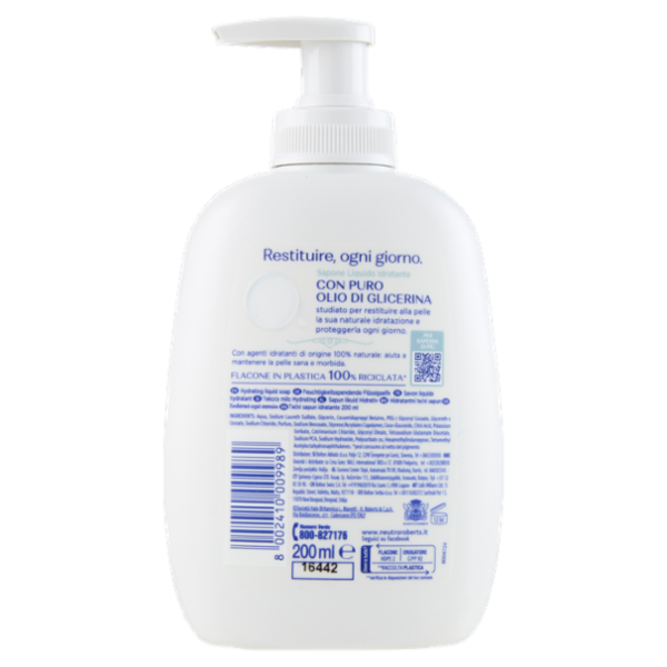 Neutro Roberts Idratante Classico Sapone Liquido 200 ml
