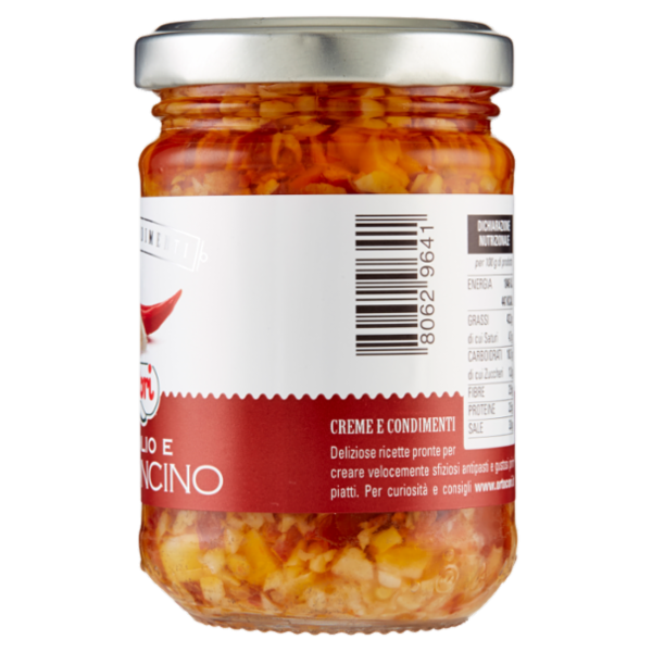 ortoCori Creme e Condimenti Aglio, Olio e Peperoncino 130 g