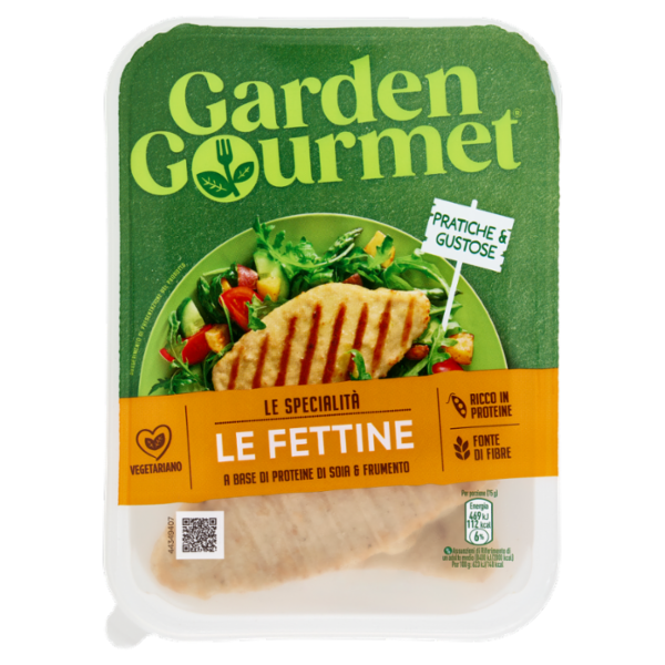 GARDEN GOURMET Le Fettine Vegetariane di Soia e Frumento 2 pezzi 150g