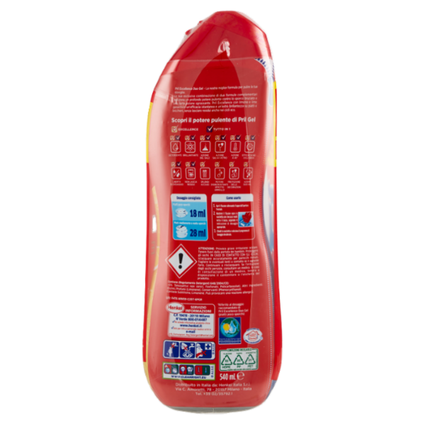 PRIL Excellence Duo Gel Limone 3x540ml