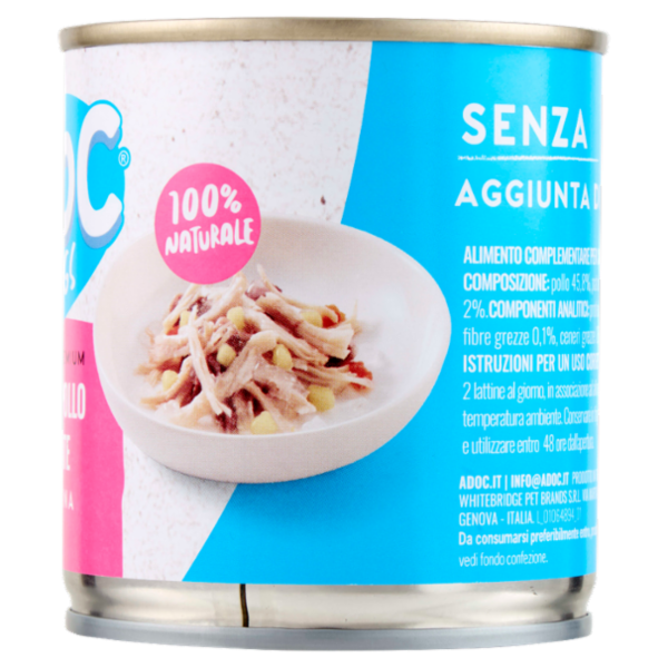 ADoC For Dogs Naturally Premium Filetti di Pollo con Patate in Gelatina 285 g