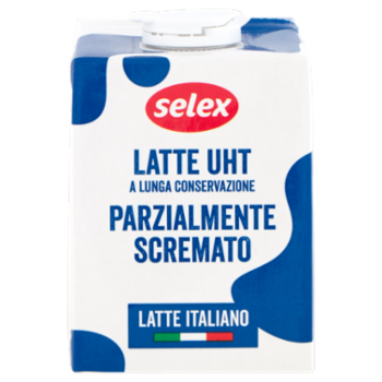 Selex Latte Uht Parzialmente Scremato 500 Ml